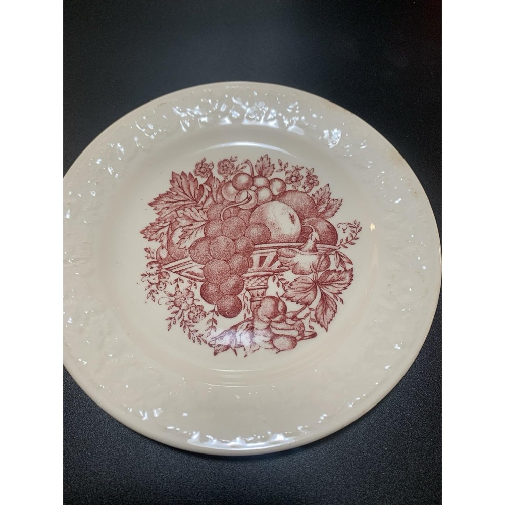 Vintage Homer Laughlin Harvest USA 6 5/8" Bread Plate‎ 1940's